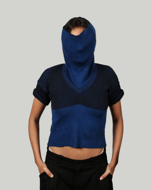 Knitted Turtleneck Ribbed Top